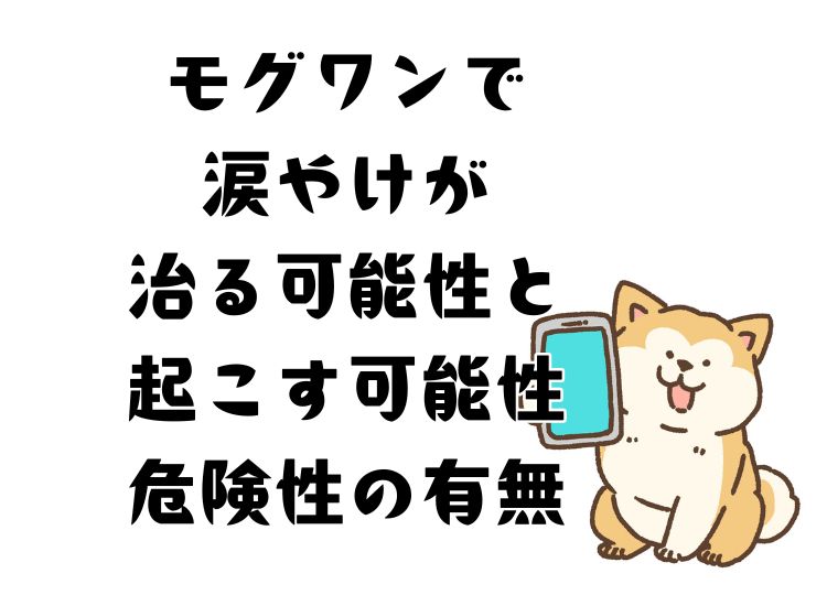 モグワンドッグフードは涙やけにどうかかわるのか